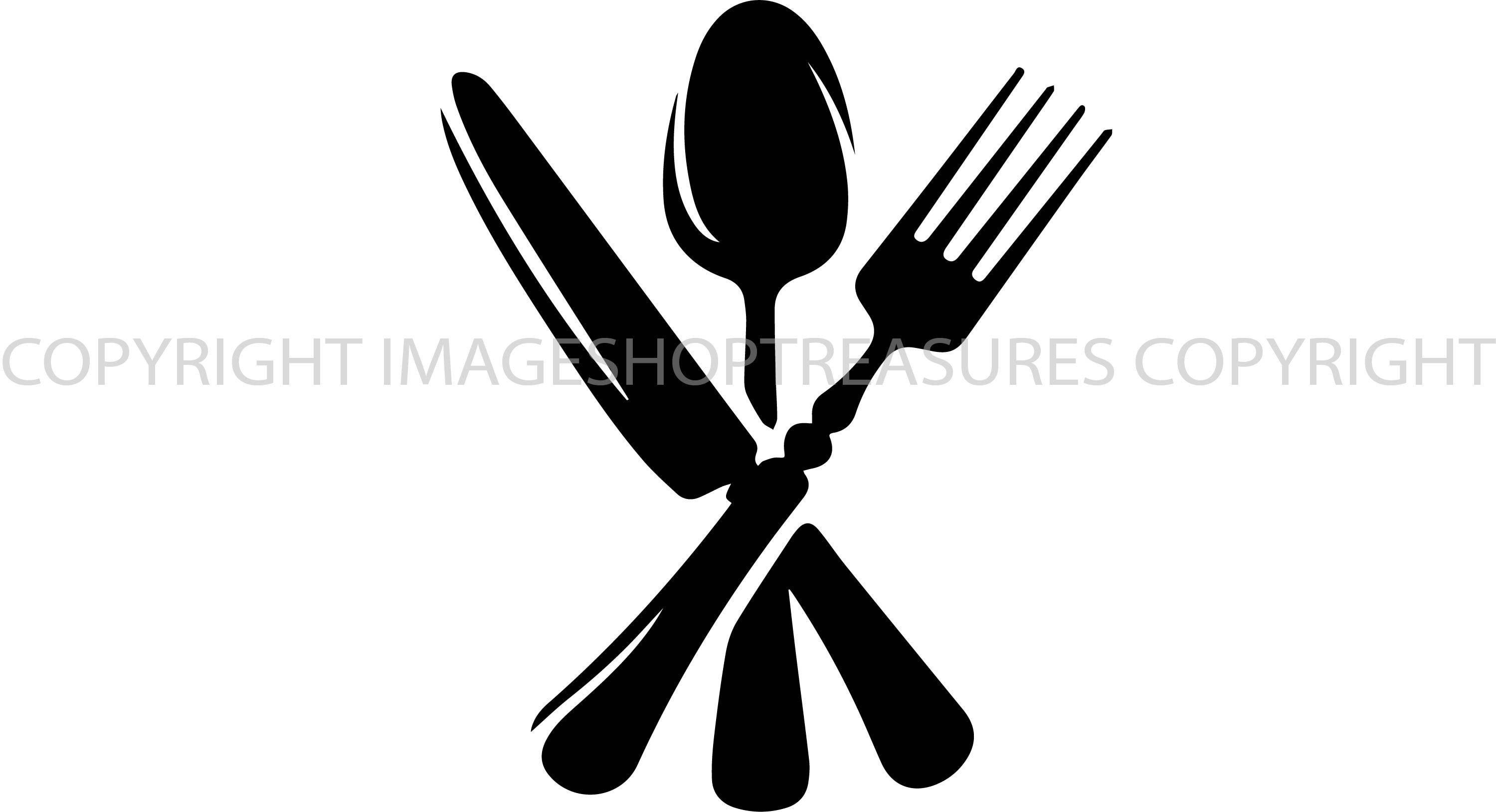 Fork Knife Spoon Utensils Cook Tableware Silverware Ware Chef Etsy