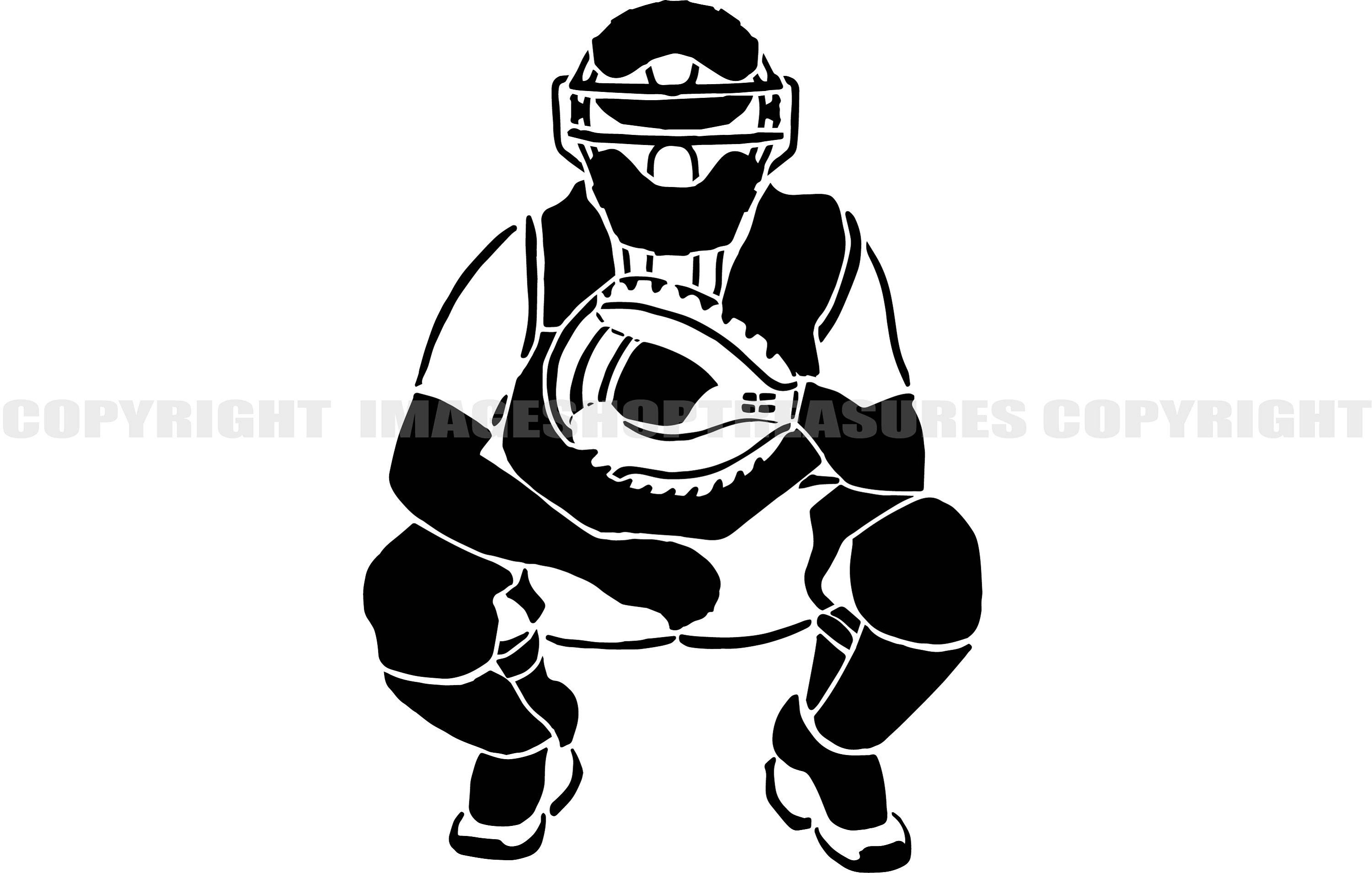 Baseball Catcher Chest Protector Cartoon Icon. Baseball Guard
