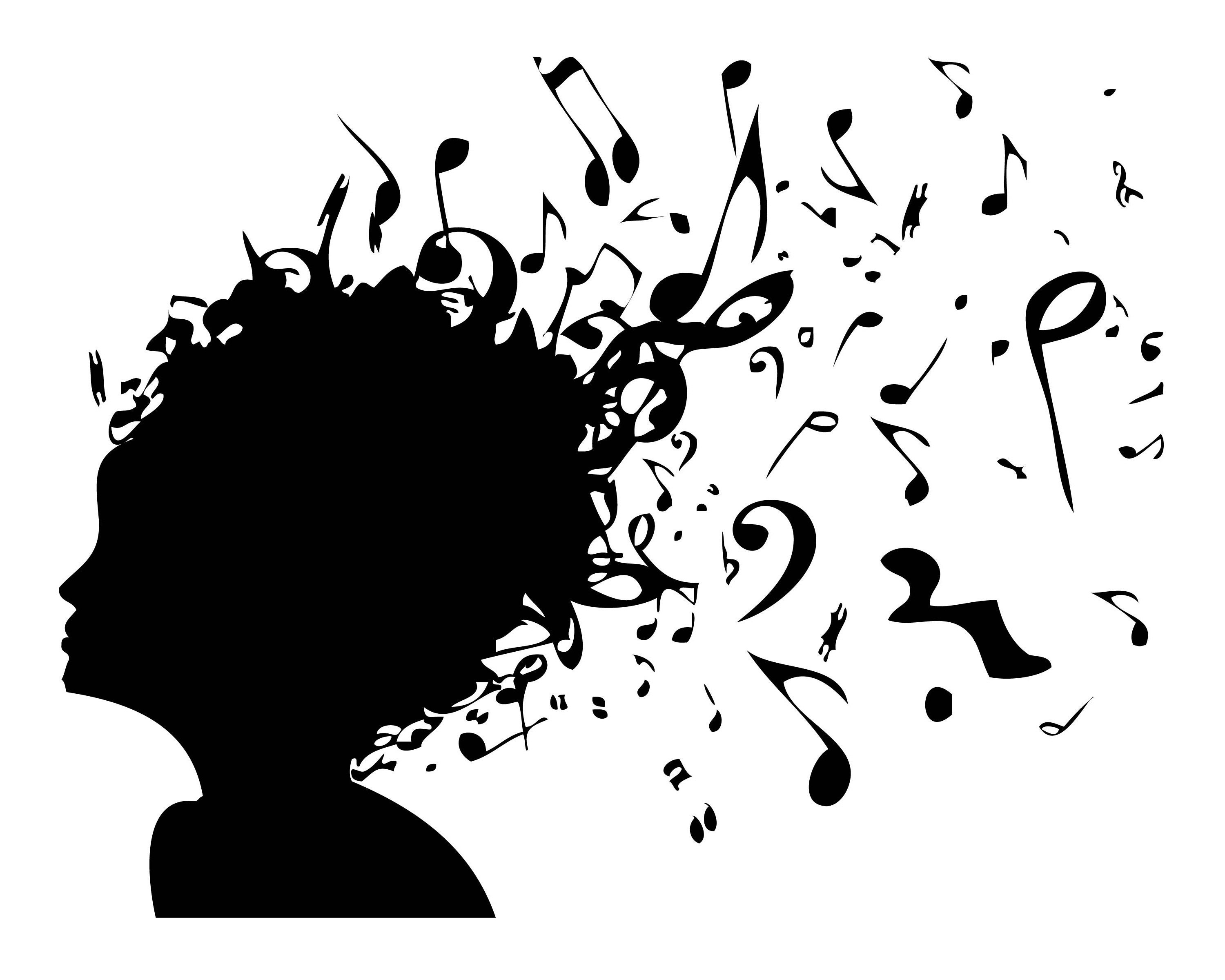 Music Notes Hair Design