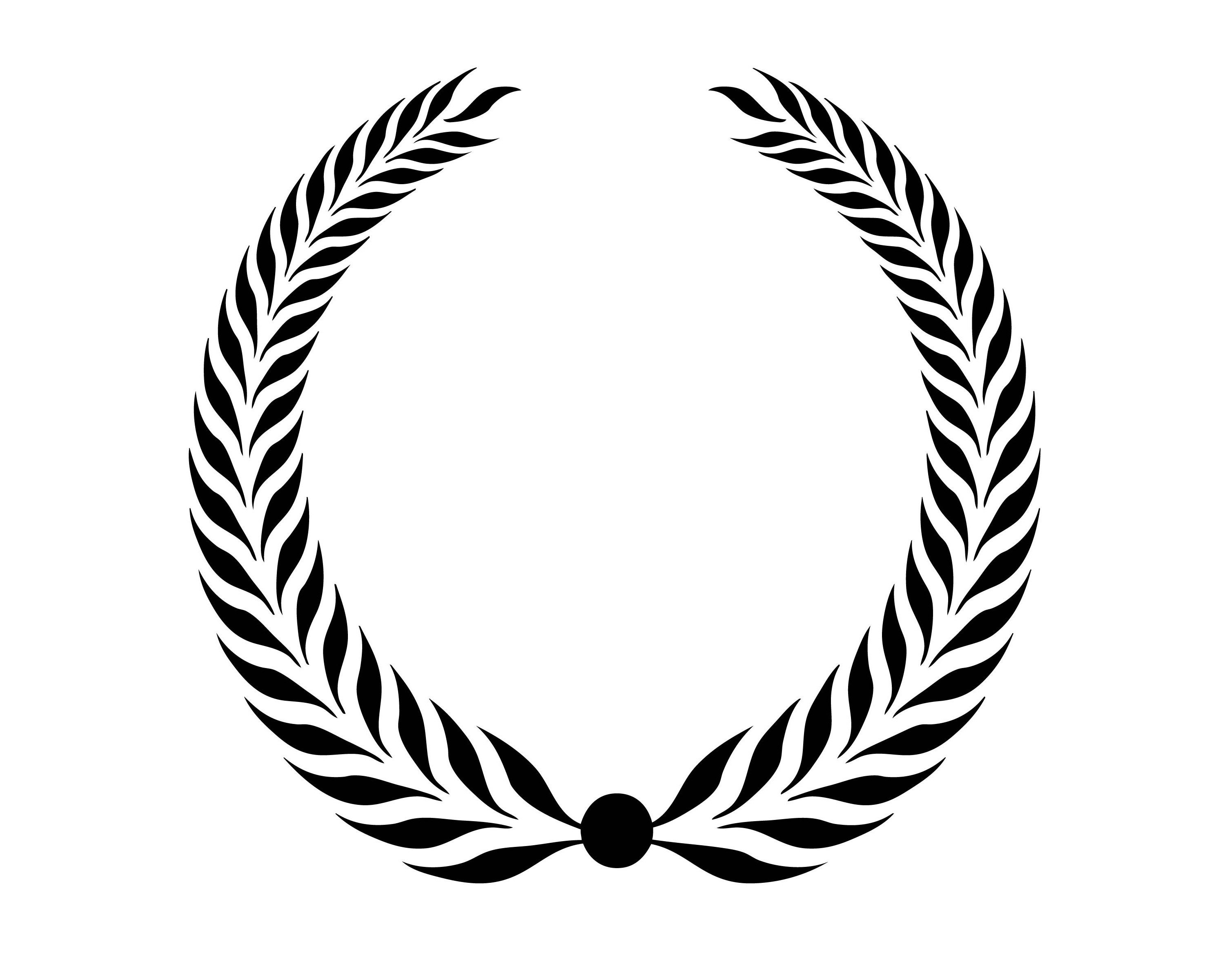 Wreath Olive Branch Leaves Logo Design Element Emblem Label | Etsy
