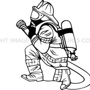Vigile del fuoco Firefight antincendio lotta antincendio Casco maschera copricapo testa indossare vigile del fuoco estinguere. SVG. PNG Clipart vettoriale Cricut tagliare taglio