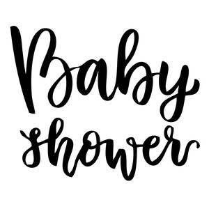 Baby Shower Birthday Lettering VECTOR Silhouette Gender Nursery scrapbook Jpeg Eps Png Svg Image digital Cricut Cutting Cut Decal cake