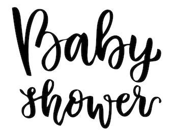 Baby Shower Birthday Lettering VECTOR Silhouette Gender Nursery scrapbook Jpeg Eps Png Svg Image digital Cricut Cutting Cut Decal cake