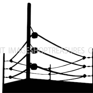 Boksen ring logo vechten vechten MMA martial arts vak Kickboxing apparatuur competitie worstelen. Svg. PNG clipart vector Cricut knippen snijden