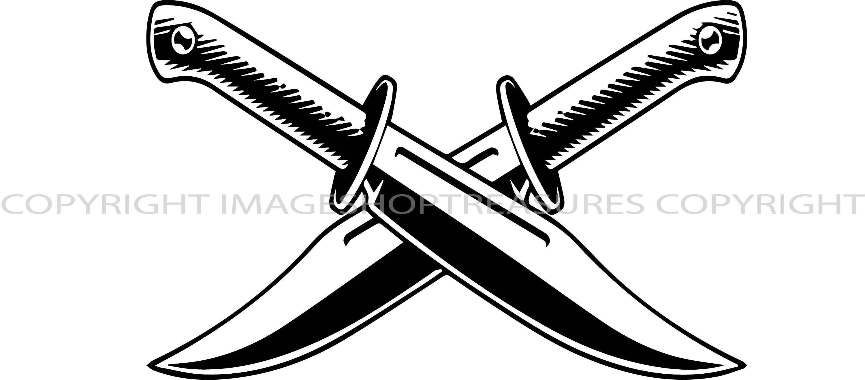 Sport Bowie Hunting Knife Hunt Hunter Dagger Blade Steel Fish Fishing  Equipment Gear War Logo .SVG .PNG Clipart Vector Cricut Cut Cutting - Etsy
