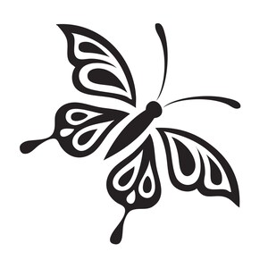 Butterfly 1 Fly Insect Nature Bug Wildlife Tropical Forrest Wild Nature Spring Animal Logo .SVG .PNG Clipart Vector Cricut Cut Cutting