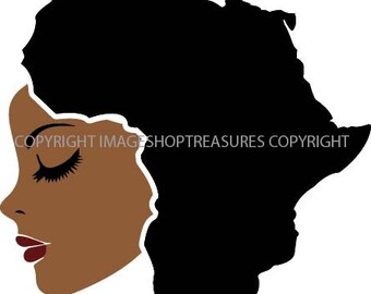 VECTOR Svg AFRICA Black Queen Confident Beautiful Powerful Smart Magic Strong Proud Ebony Nubian Melanin Diva Boss Lady Cricut Cut Cipart