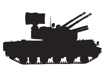 TANK silhouette Army Navy Marines Air Force Military Anti Aircraft VECTOR jpeg eps png svg Decal Tattoo Cricut Cutting Cut Logo Symbol
