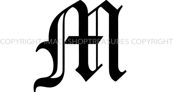 fancy letter m fonts