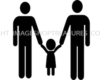 Gay Family Men Top Bottom Bear Pride LGBT Love Interest Lesbian Parents Man Lovers Homosexual .SVG .PNG Clipart Vector Cricut Cut Cutting