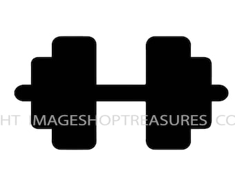 Dumbbell Bodybuilder Workout Bar Muscle Fit Weightlifting Bodybuilding Fitness Gym Weights Logo .SVG .PNG Clipart Vector Cricut Cut Cutting