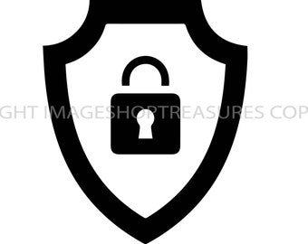 Lock Protection Lock Safety Security Padlock Symbol Safe Privacy Password Secure .SVG .PNG Clipart Vector Cricut Cut Cutting File