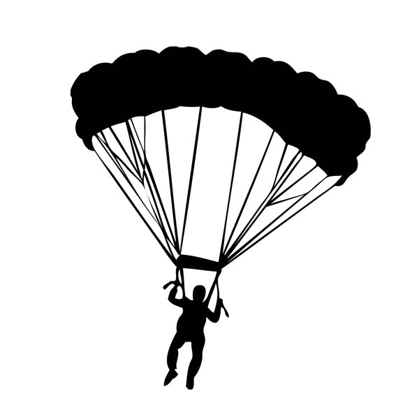 Parachuter Parachute Military Helicopter Army Navy Marine Airforce Flight Chopper Fight .SVG .PNG Clipart Clipart Vector Cut Cutting