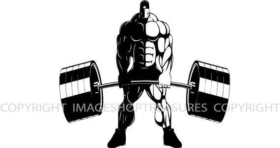 Bodybuilder Dead Lift Bending Bar Muscle Fit Weightlifting Bodybuilding  Fitness Gym Weights Logo .SVG .PNG Clipart Vector Cricut Cut Cutting - Etsy