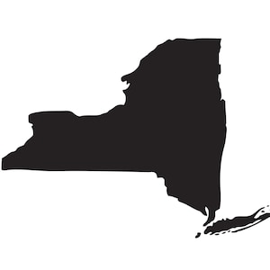 New York NY État silhouette forme carte U.s. United Amérique nation américaine national VECTOR JPEG SVG png EPS logo Cricut coupe coupe Decal