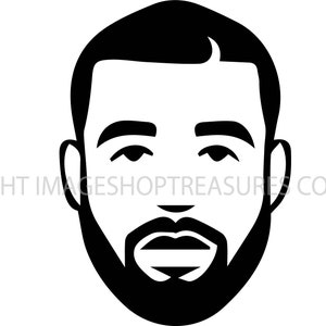 Drake Drizzy Champagner Papi Hip Hop Rapper Death Row Profil Rap Künstler Suge Knight Snoop Hund. Svg. EPS PNG Vektor Cricut Schneiden Datei