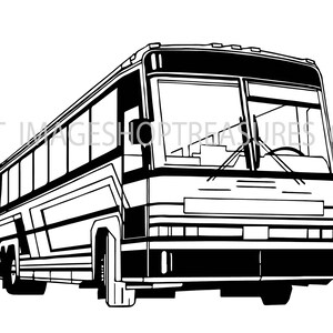 Ônibus fretado Passageiro público Viagem Veículo Estrada Urbana Rua Ônibus Tour Business .SVG .PNG Clipart Vector Cricut Cut Cutting