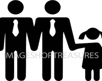 Gay Family Men Top Bottom Bear Pride LGBT Love Interest Lesbian Parents Man Lovers Homosexual .SVG .PNG Clipart Vector Cricut Cut Cutting