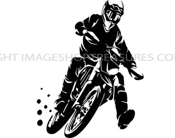 Motorcycle Racing Dirt Bike Helmet Motorcross Motocross Extreme Race Motorbike Moto Sport Racer Art Logo SVG PNG Vector Clipart Cut Cutting