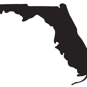 Florida State Silhouette Form Karte USA US Vereinigte Amerika American Nation National VECTOR Jpeg SVG png eps Logo Cricut Schneiden Schnitt Aufkleber