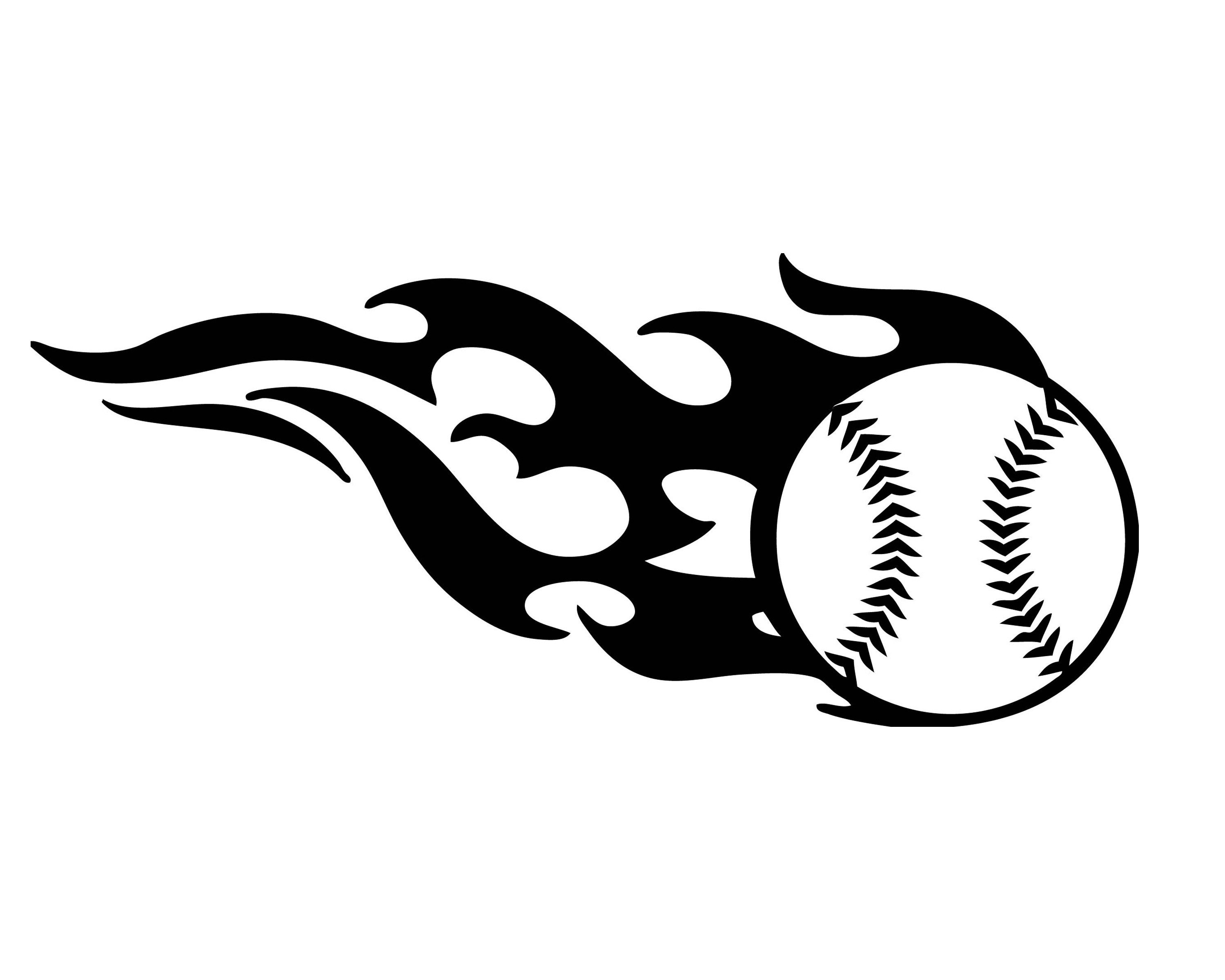 Baseball Flame Thrower Smoke Flames Symbol Vector Logo Pitcher Etsy UK