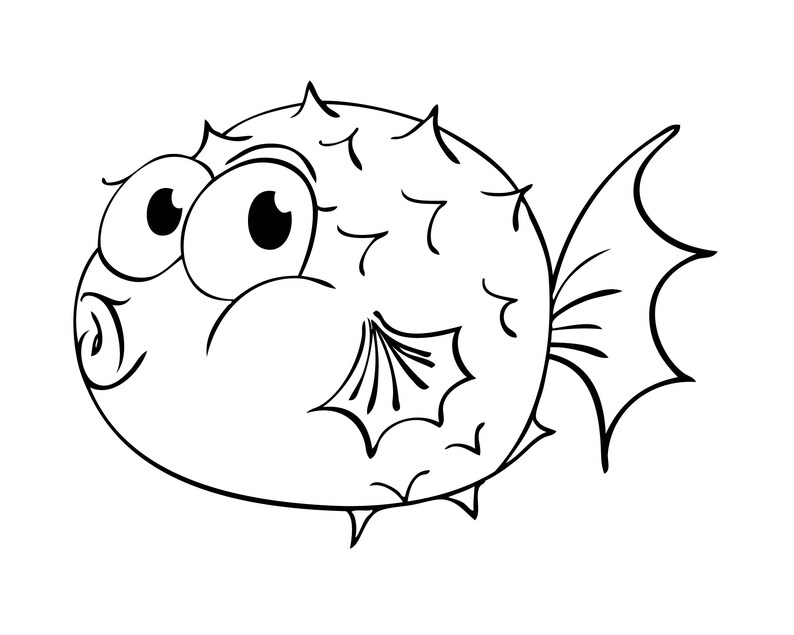 Download Puffer Fish 2 Flounder Fat Blow Cartoon VECTOR jpeg svg ...