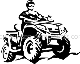 ATV Bike Extreme Dirt Outdoor Motor Fun Wheel Sports Adventure Ride Terrain Action Vehicle Mud .SVG .PNG Clipart Vector Cricut Cut Cutting