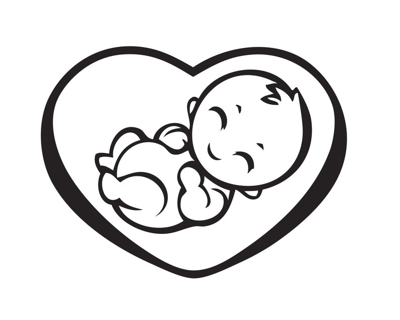 Free Free 329 Silhouette Baby Shower Svg SVG PNG EPS DXF File