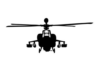 Apache Blackhawk Military Helicopter Army Navy Marine Aircraft Flight Aviation Chopper Rescue .SVG .PNG Clipart Clipart Vector Cut Cutting