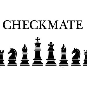 Chess Pieces Black Club Logo Sign Decal Board Game Check Mate Player  Competition FIDE Master .SVG .PNG Clipart Vector Cricut Cut Cutting