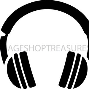 Kopfhörer Musik Sound Wave Listening Wireless Bluetooth Dj Stereo Equipment Studio Headset . Svg. PNG Clipart Vektor Cricut Schneiden