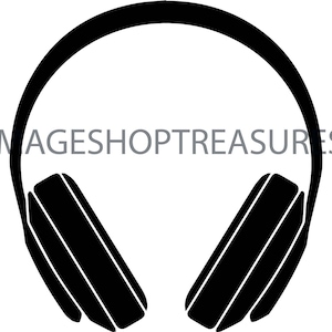Fones de ouvido música onda sonora escuta sem fio bluetooth dj equipamento estéreo estúdio fone de ouvido .svg .png clipart vetor cricut corte corte