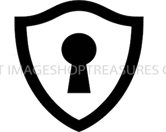 Lock Protection Lock Safety Security Padlock Symbol Safe Privacy Password Secure .SVG .PNG Clipart Vector Cricut Cut Cutting File