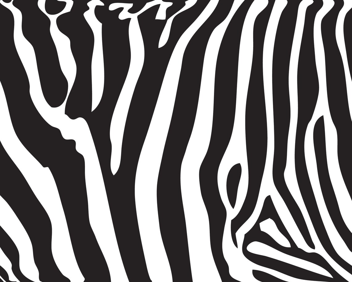 Zebra Wallpaper Design Border Scrapbooking Background Tribal - Etsy