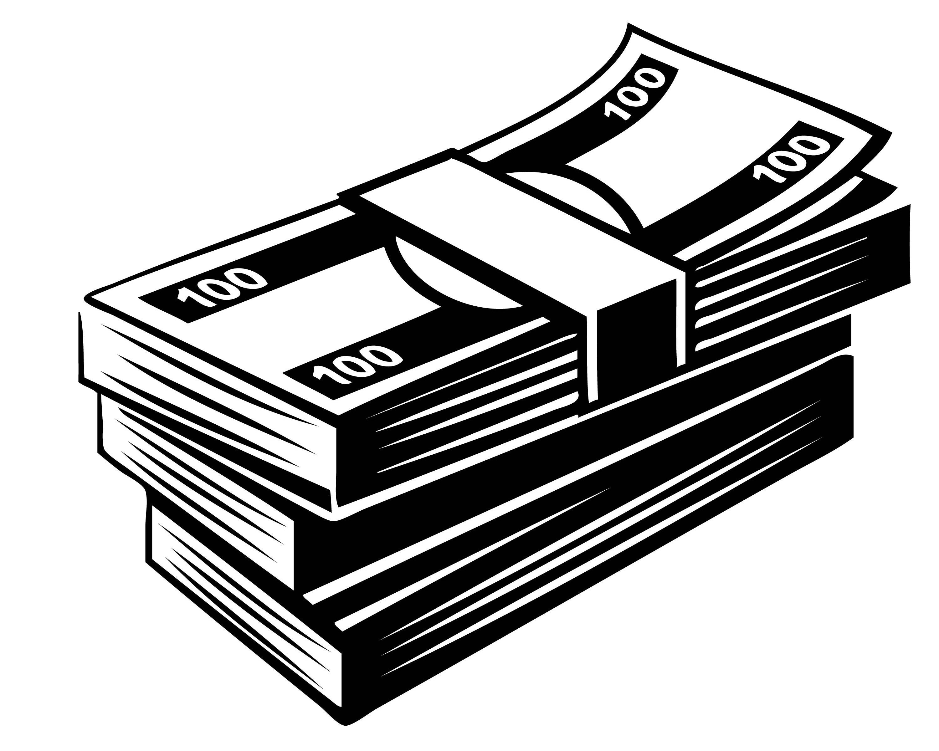 stack of cash clipart