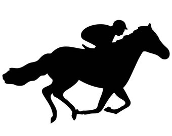 Horse Racing Jockey Derby Track Betting Stallion Equestrian Competition .SVG .EPS .PNG Instant Digital Clipart Vector Cricut Cut Cutting