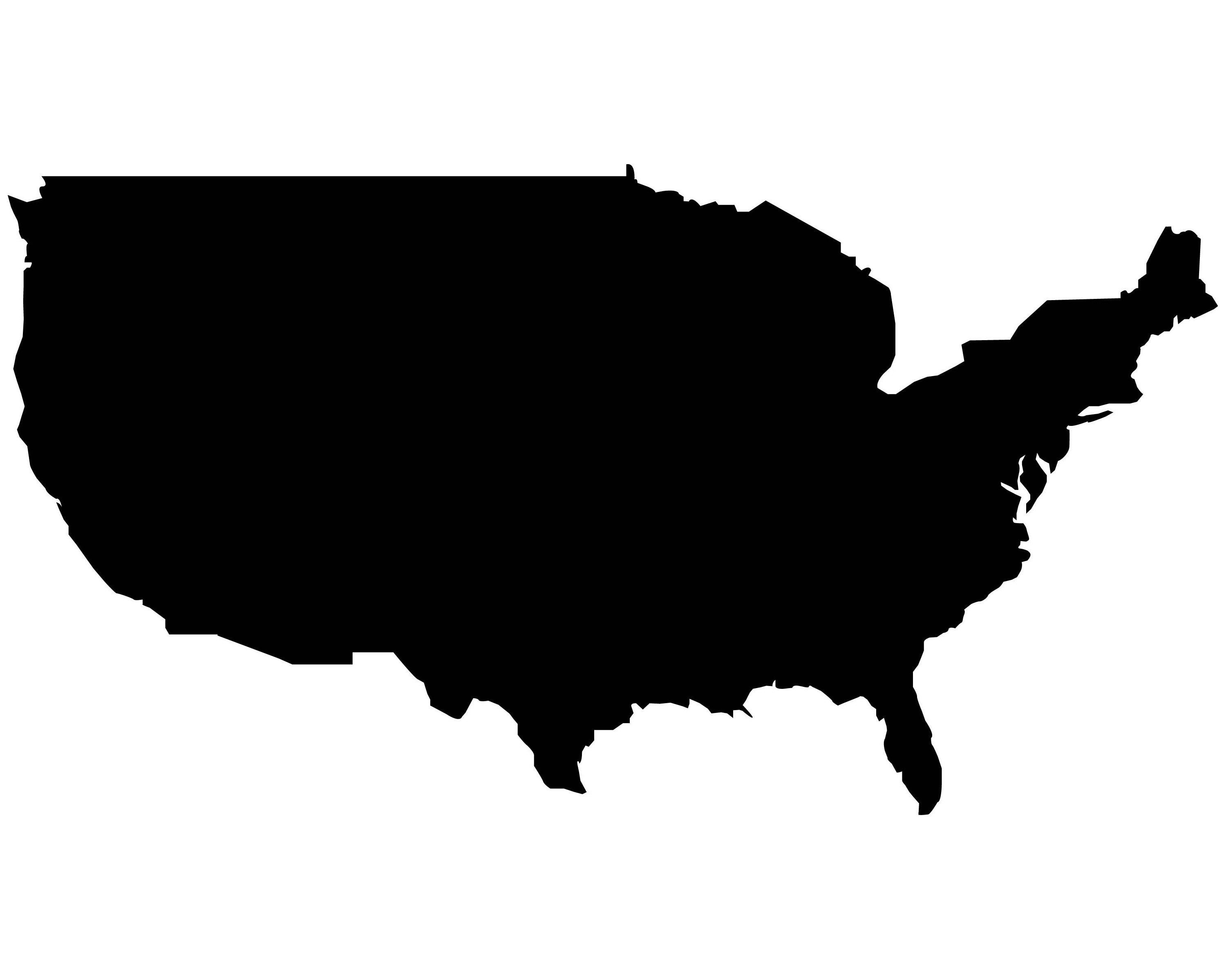 Mapa de AMERICA Silhouette Logo VECTOR use United States jpeg Etsy México