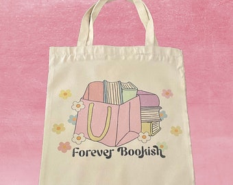 Forever Bookish Canvas Tote Bag