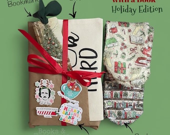 Blind Date with a Book – Holiday Edition | Christmas Bookish Gift Set with Handmade Items
