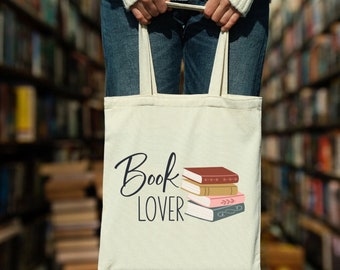 Book Lover Tote Bag Bookish Gift