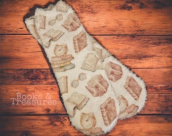 Cozy Bookish Socks with Fuzzy Book Pattern | Perfect Gift for Readers