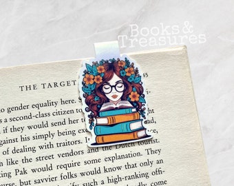 Bookish Girl Magnetic Bookmark Book Lover Gift