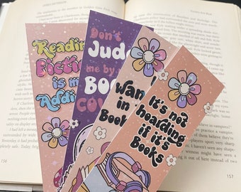 Holographic Cute Bookmarks Laminated Card Stock Bookish Gift