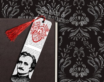 Tell Tale Heart Metal Bookmark Bookish Gift for Book Lovers Goth Horror
