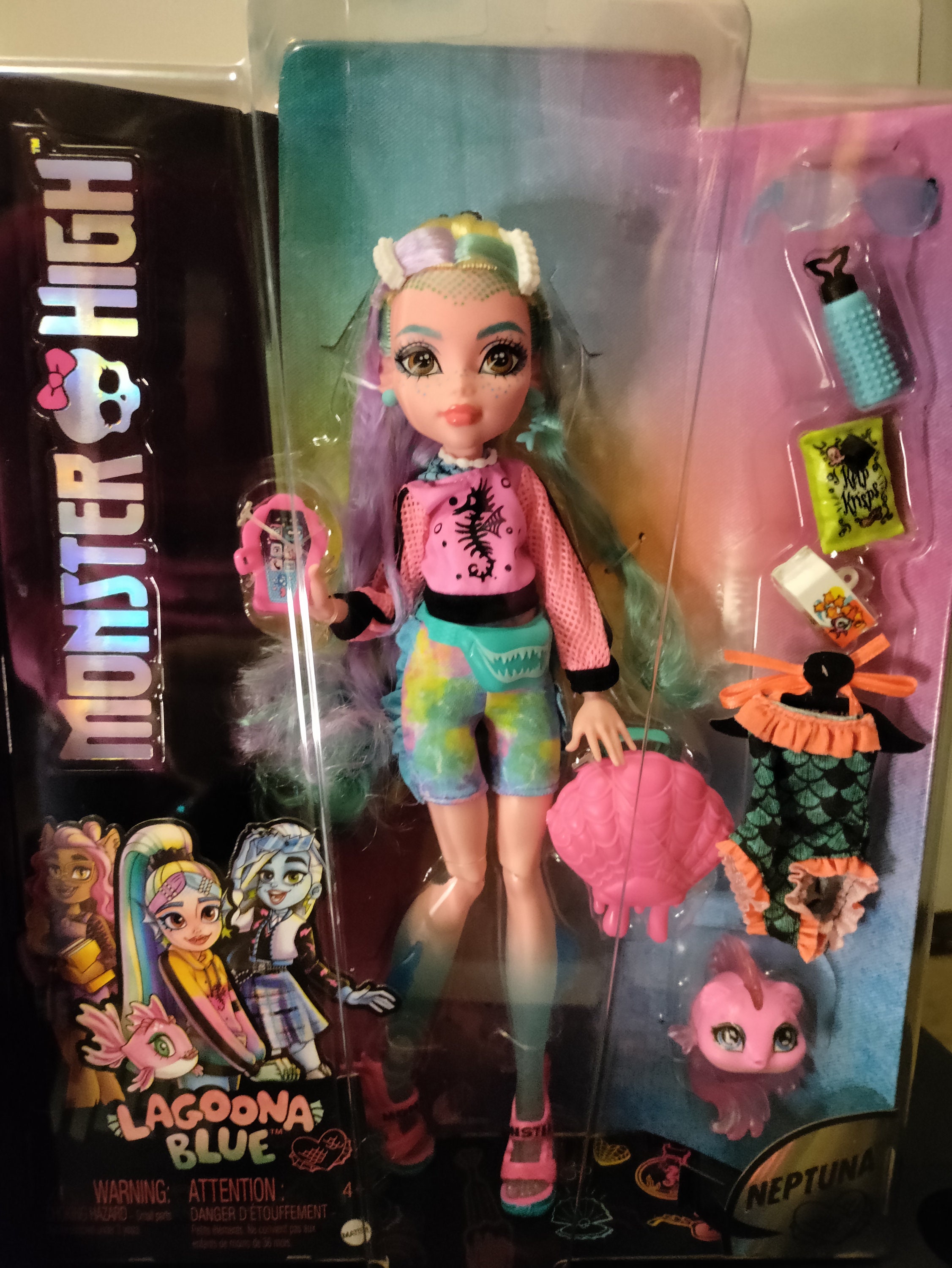 Monster high Poupée Du Lagon Blue Rose