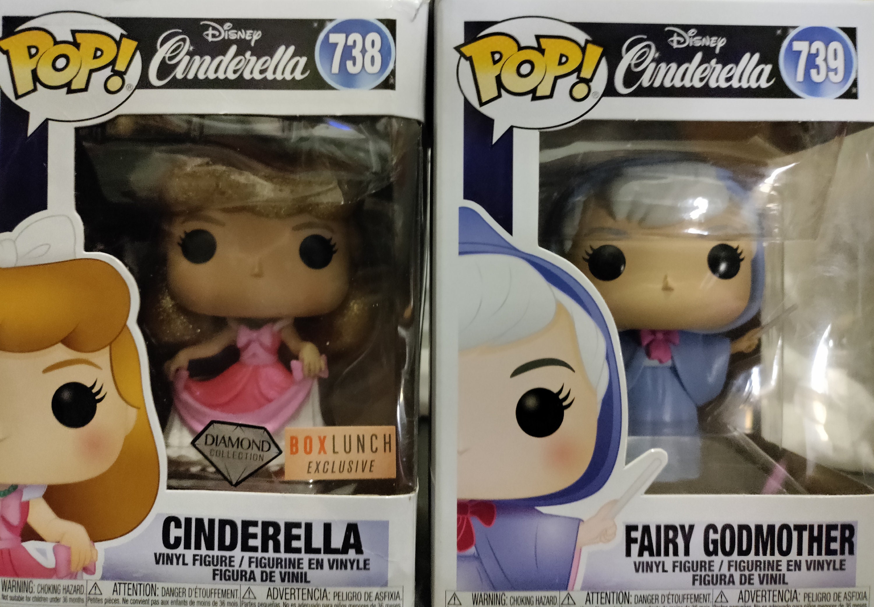 Funko Pop Cinderella, & Fairy Godmother - Etsy