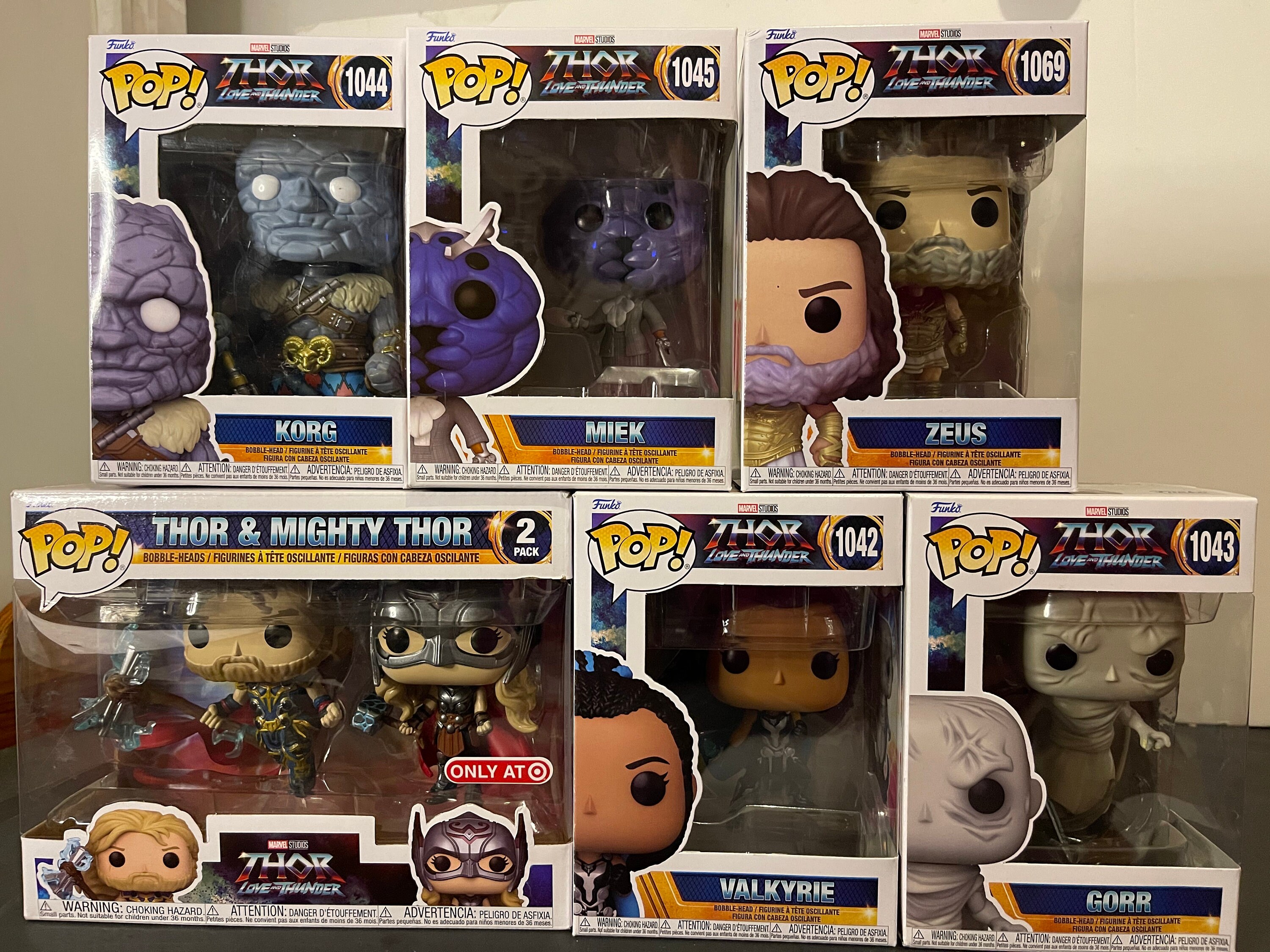 Thor Love Thunder Funko Pops, Funko Pop Marvel Thor