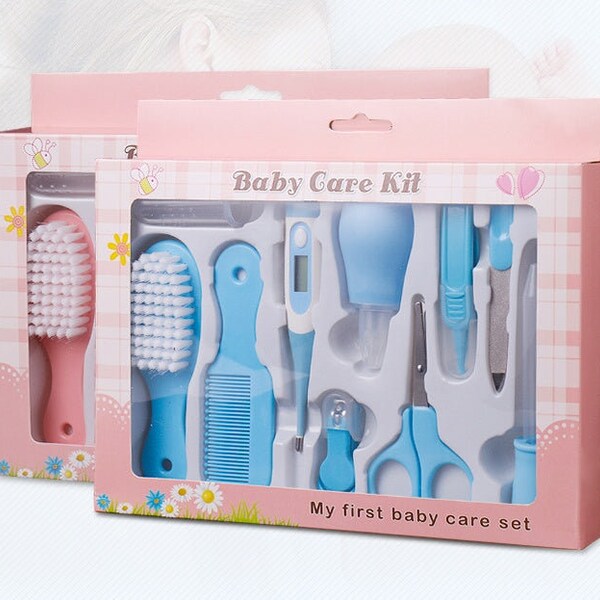 Maternal and Infant Thermometer Feeding Nasal Nasal Care 10 Piece Set Baby Manicure Clamp Nail Clipper Set