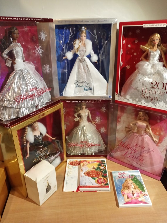 Barbie Christmas 2022 Holiday Barbie Doll Collection | Etsy Ireland