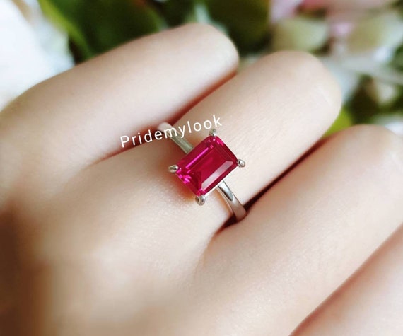 S925 Sterling Silver Pure Ruby Ring for Women Fine Anillos De Silver 925  Jewelry Natural Red Ruby Gemstone Open Ring Box Females - AliExpress